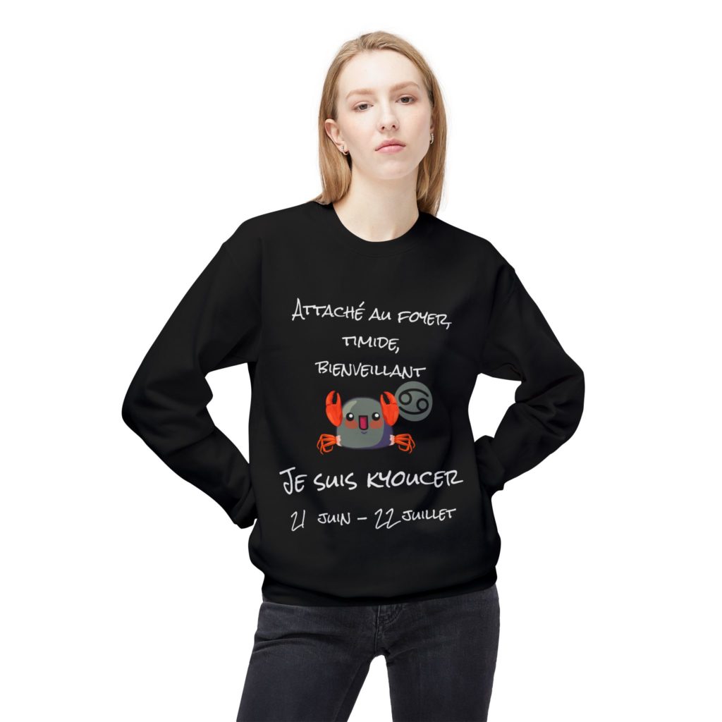 Sweatshirt Cancer astrologie crabe humour
