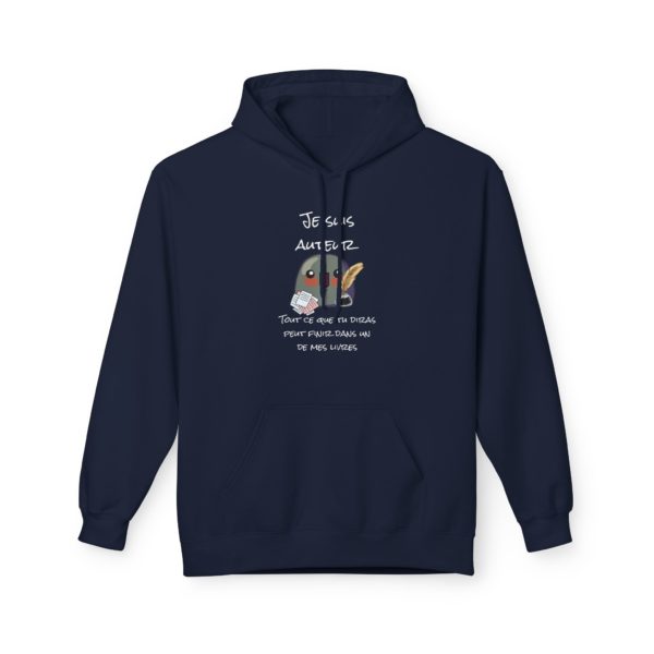 Hoodie "Je suis auteur" – Tout ce que tu diras peut finir dans mon livre ! – Image 6