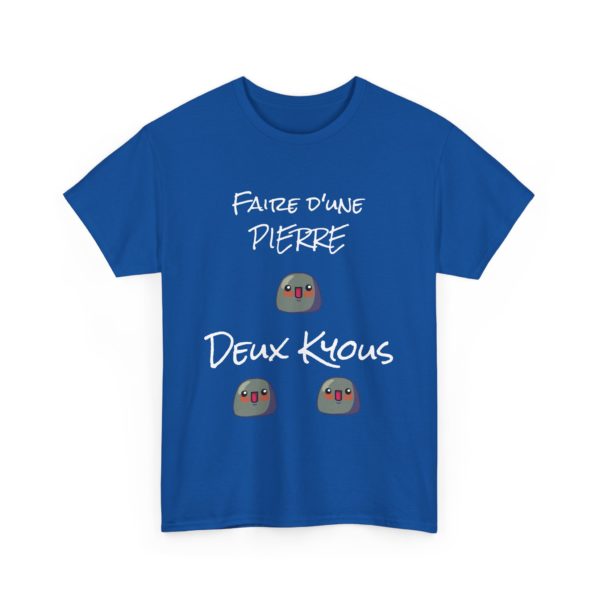 T-shirt "Faire d’une pierre deux Kyous" – Le tee-shirt parfait pour les stratèges de l’humour ! 🪨😆 – Image 27