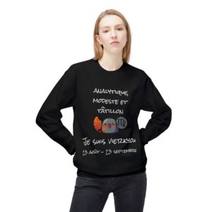 Sweatshirt astrologie Vierge humour Les Kyous