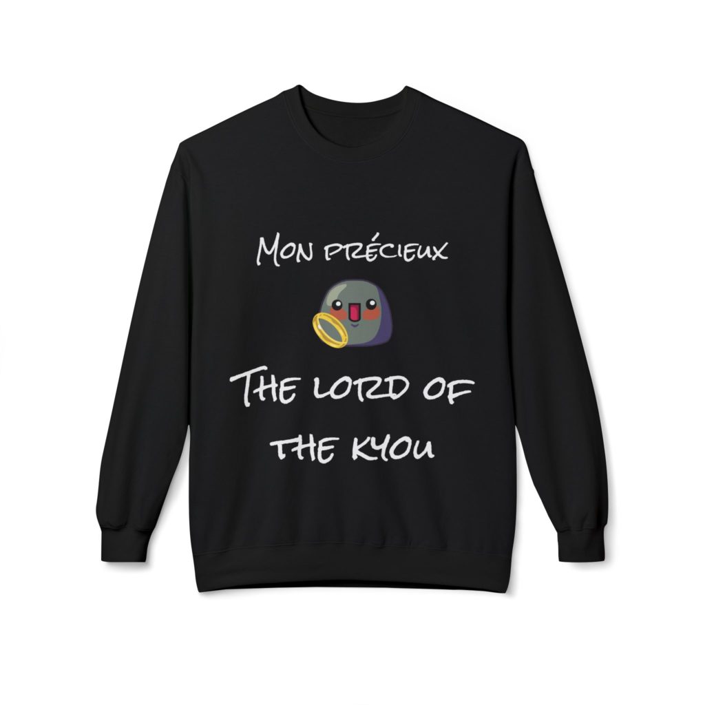Sweat humoristique Seigneur des Anneaux avec Kyou et Anneau