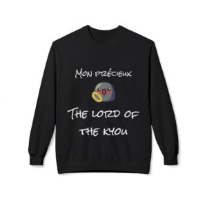 Sweat humoristique Seigneur des Anneaux avec Kyou et Anneau