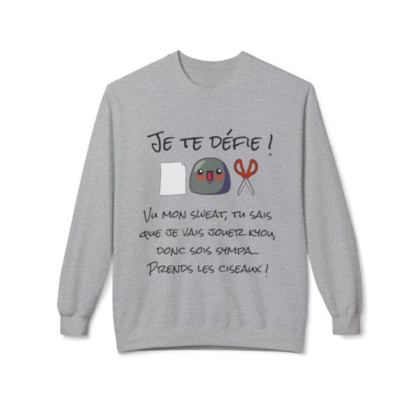 🖐️ Sweatshirt "Je te défie au Kyoufoumi !" – Le défi ultime du pierre-feuille-ciseaux revisité – Image 2