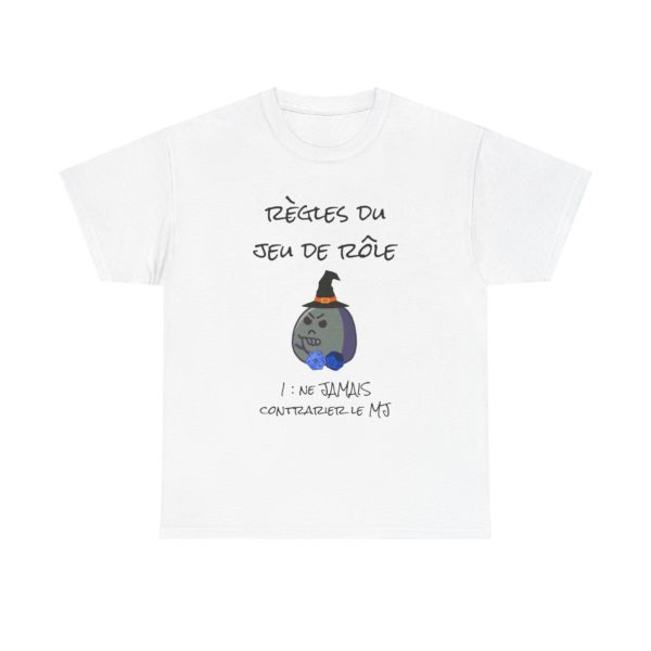 T-shirt "Règles du jeu de rôle" – Le barde n’a pas respecté la règle… RIP 🎲 – Image 27