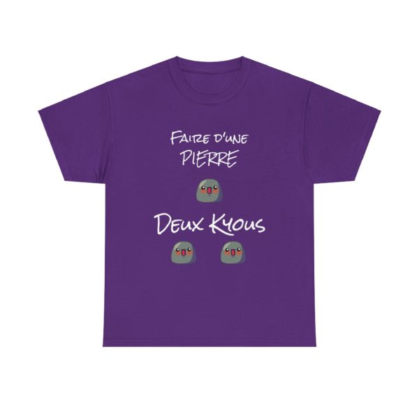 T-shirt "Faire d’une pierre deux Kyous" – Le tee-shirt parfait pour les stratèges de l’humour ! 🪨😆 – Image 31