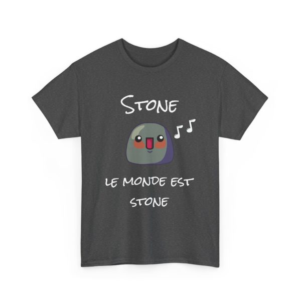 T-shirt "Stone, le monde est stone" – Un hommage culte en mode Kyou – Image 3