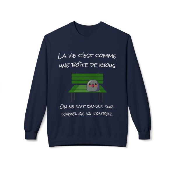 Sweatshirt "La vie, c'est comme une boîte de Kyous" – Une surprise à chaque instant ! 🎁 – Image 6