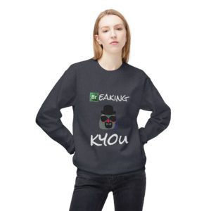 Sweat humoristique Breaking Kyou Kyousenberg barbe et lunettes
