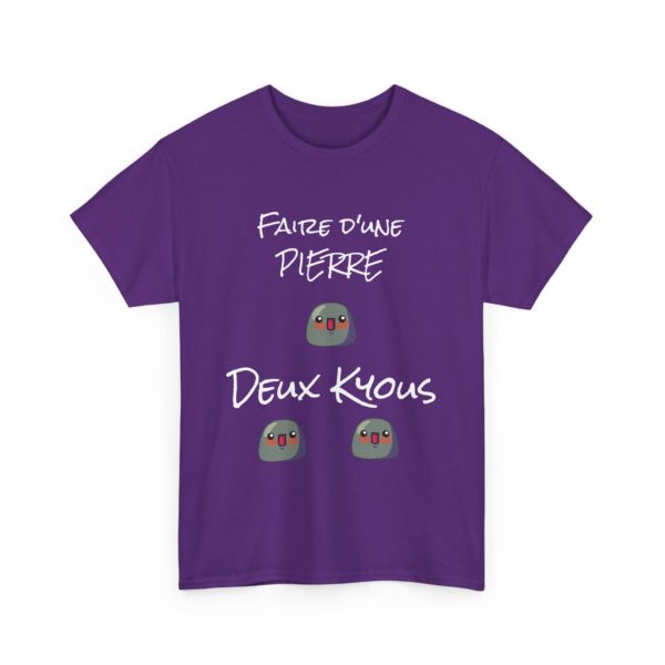 T-shirt "Faire d’une pierre deux Kyous" – Le tee-shirt parfait pour les stratèges de l’humour ! 🪨😆 – Image 33