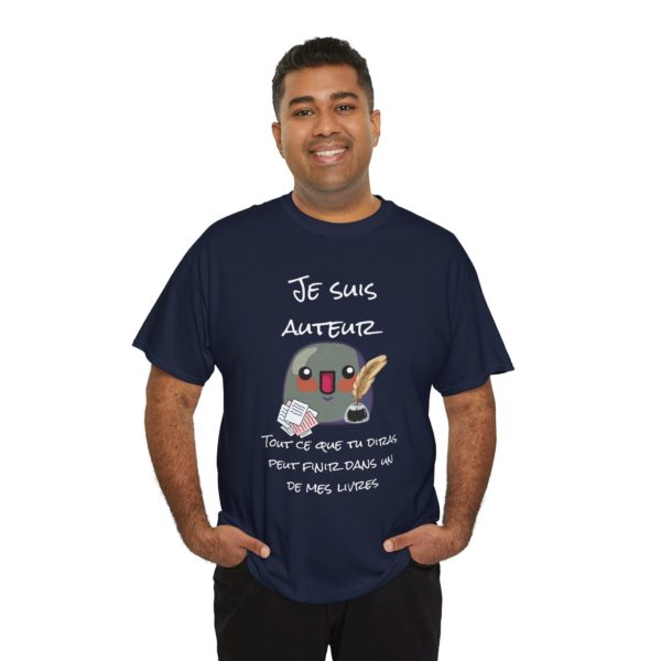 T-shirt homme "Je suis auteur" – Tout ce que tu diras peut finir dans mon livre ! – Image 21