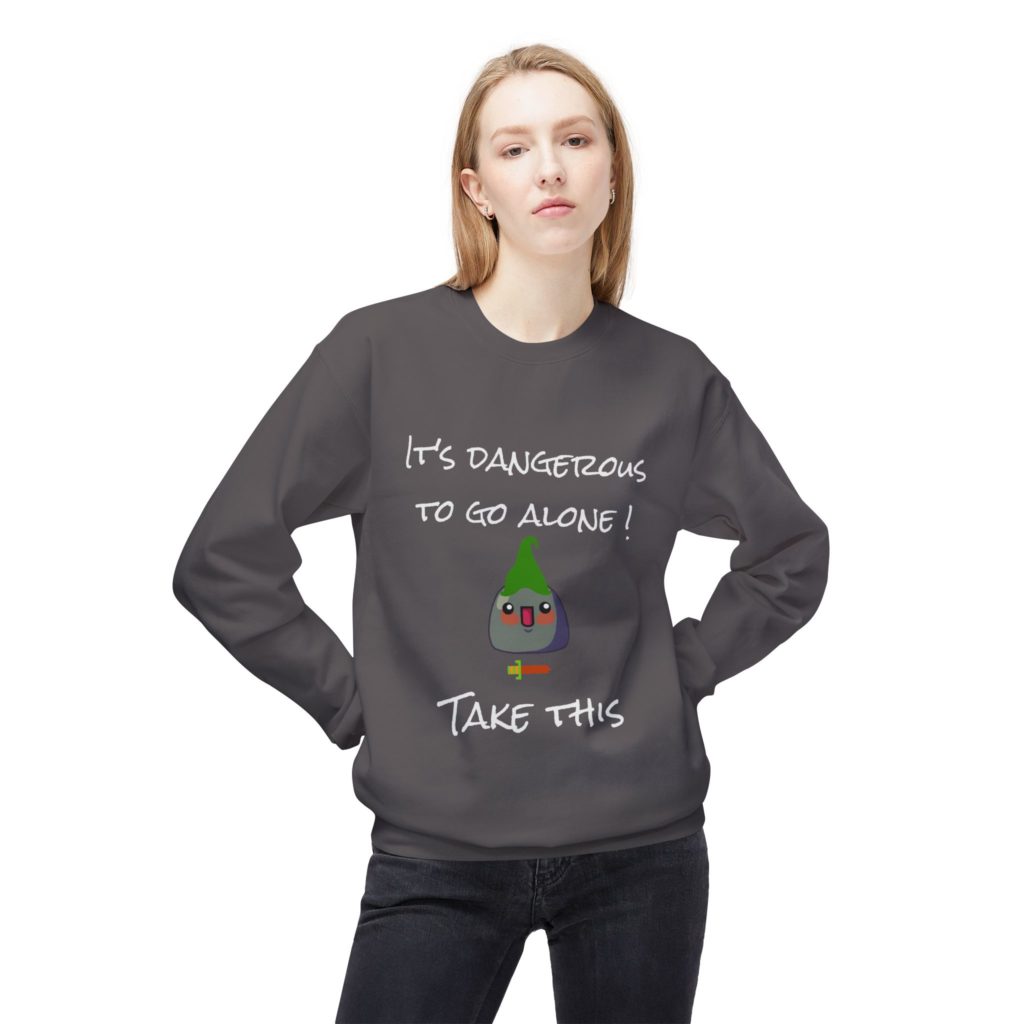 Sweat geek It's Dangerous to Go Alone Zelda pixel art
