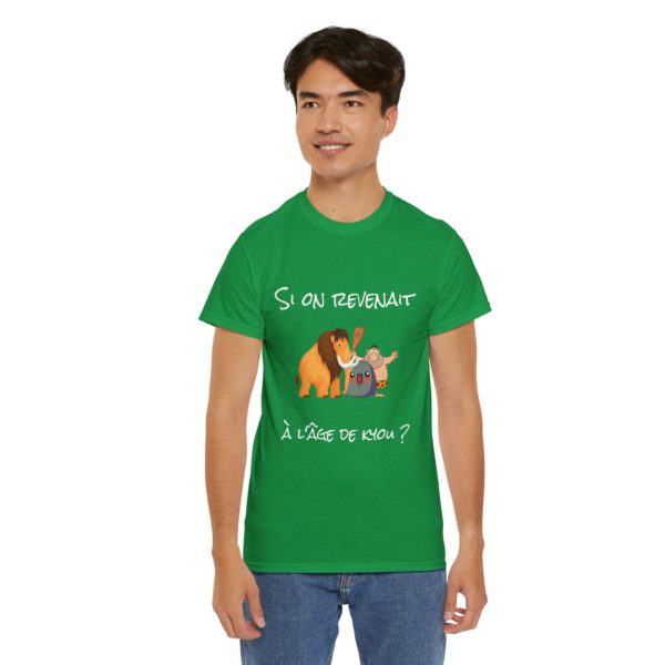 🦴 T-shirt "Si on revenait à l'âge de Kyou ?" – Nostalgie préhistorique et humour garanti ! – Image 11