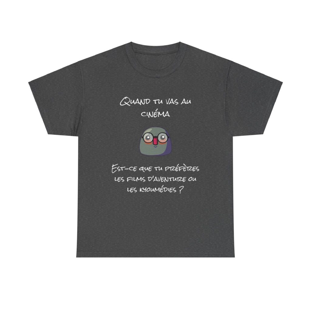T-shirt "Tournez Kyouménage" avec un Kyou en mode Robert redford, imprimé devant et derrière