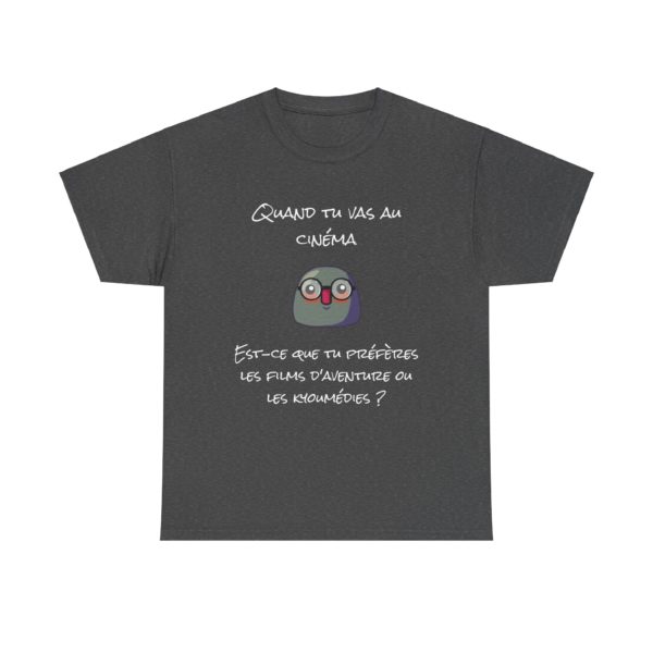 T-shirt "Tournez Kyouménage" avec un Kyou en mode Robert redford, imprimé devant et derrière