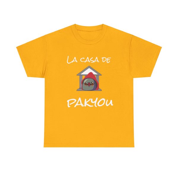 T-shirt humoristique La Casa de Pakyou avec Kyou en mode braqueur