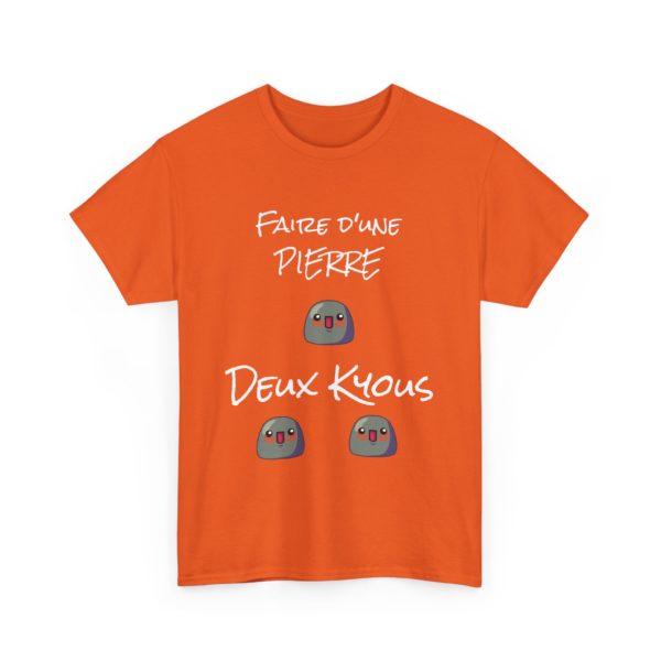 T-shirt "Faire d’une pierre deux Kyous" – Le tee-shirt parfait pour les stratèges de l’humour ! 🪨😆 – Image 15