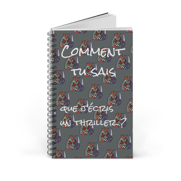 Carnet "Comment tu sais que j’écris un thriller ?" – Un carnet aussi mystérieux que toi ! 🔪📖 – Image 6
