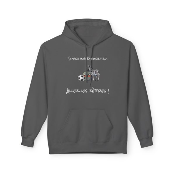 Hoodie humoristique Sporting Kyourleroi avec Kyou, zèbre et ballon de foot