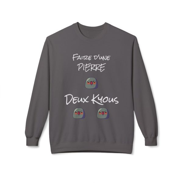 🪨 Sweatshirt "Faire d’une pierre deux kyous" – L’expression revisitée avec style ! – Image 9