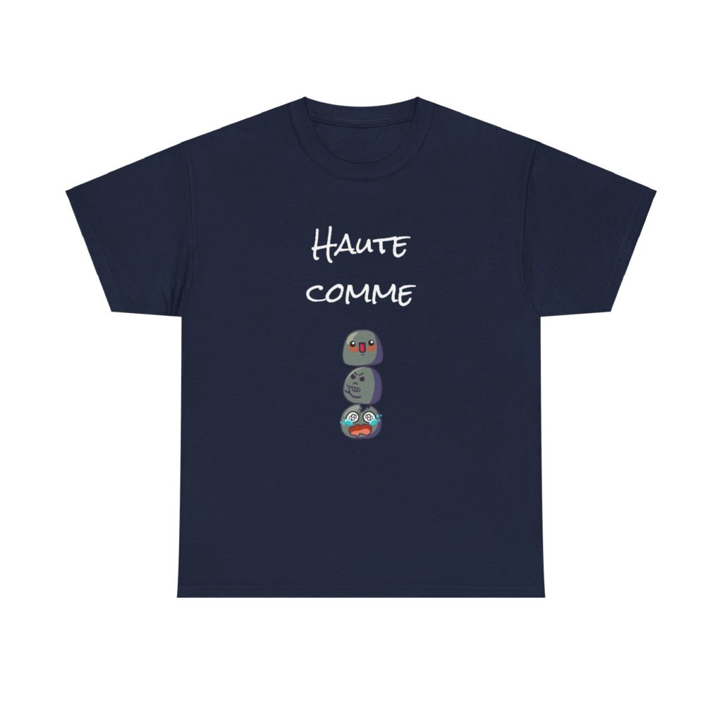 T-shirt "Haute comme 3 Kyous" avec trois Kyous empilés