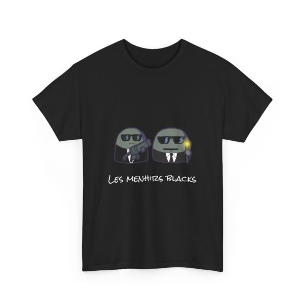 T-shirt "Les Menhirs Blacks" – Protection intergalactique en style absolu ! – Image 3