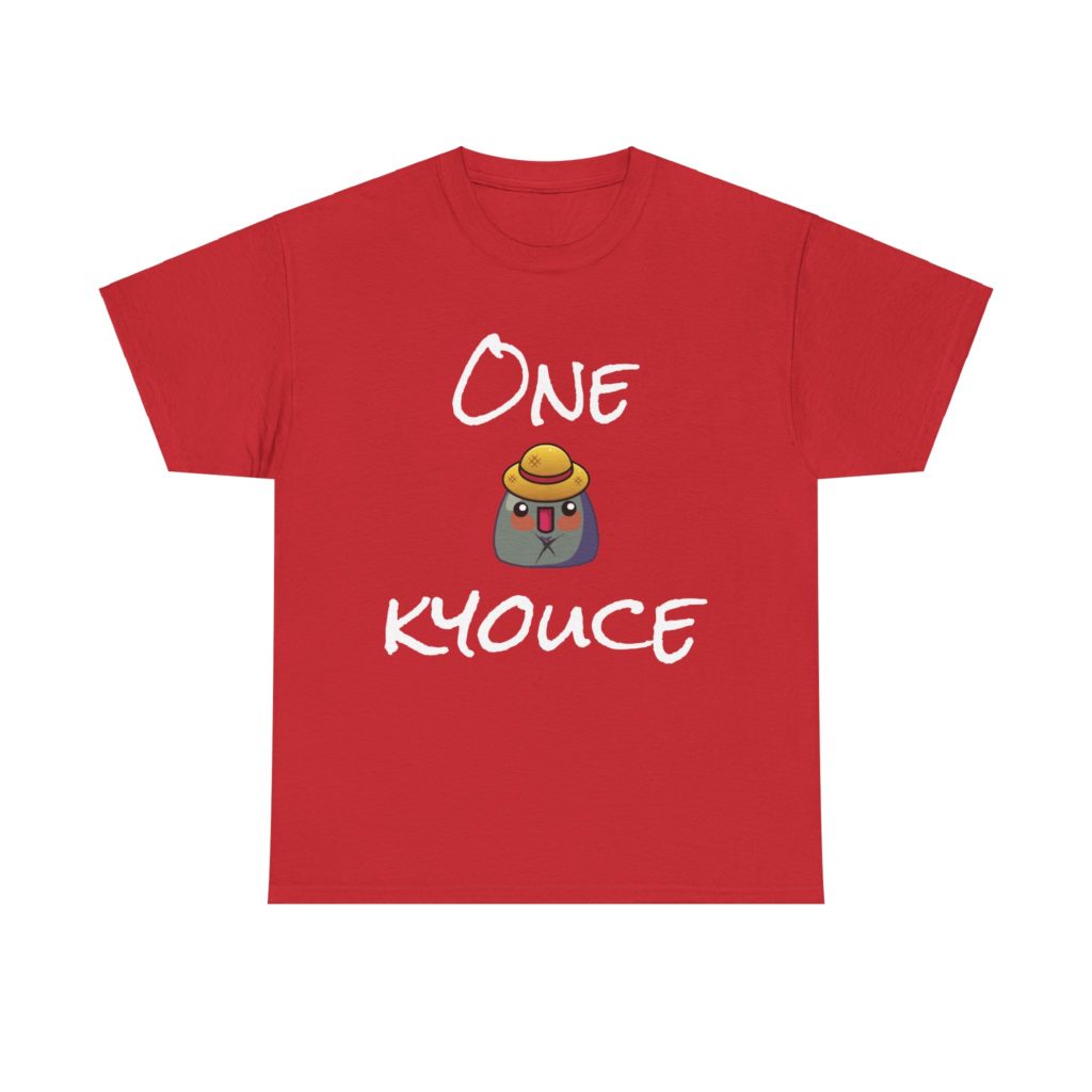 T-shirt humoristique One Kyouce avec Kyou chapeau de paille