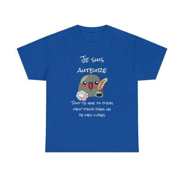 T-shirt "Je suis auteure" – Tout ce que tu diras peut finir dans un de mes livres ! – Image 11