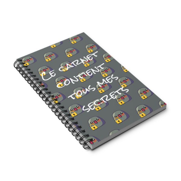 📖 Carnet A5 "Ce carnet contient tous mes secrets" – Chut… c’est top secret ! 🔒🤫 – Image 11
