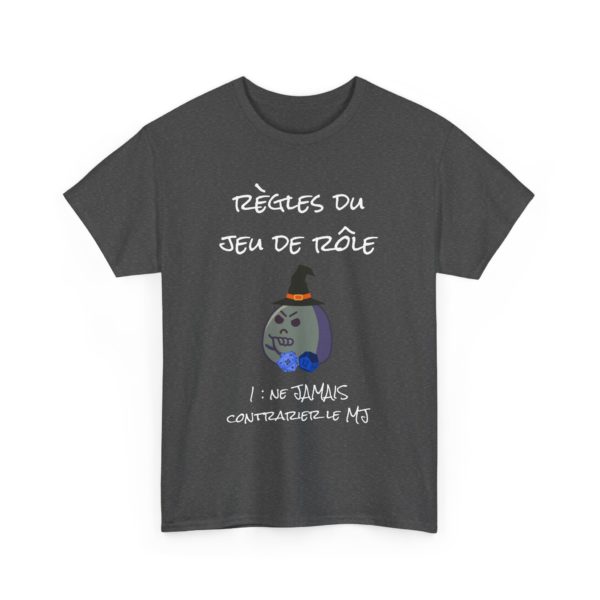 T-shirt "Règles du jeu de rôle" – Le barde n’a pas respecté la règle… RIP 🎲 – Image 3