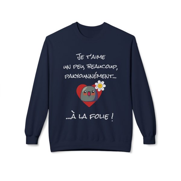 Sweatshirt "Je t’aime un peu, beaucoup, pakyounnément…" – L’amour en version ultra cosy ! – Image 9
