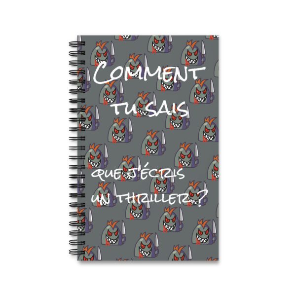 Carnet "Comment tu sais que j’écris un thriller ?" – Un carnet aussi mystérieux que toi ! 🔪📖 – Image 9