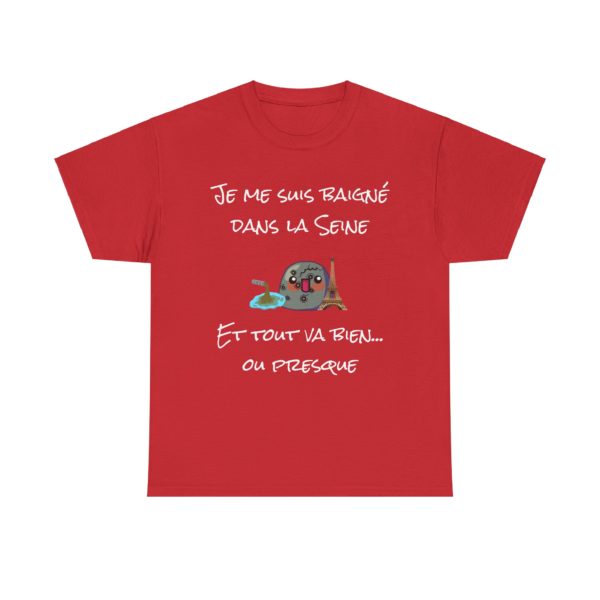 🚰 T-SHIRT "Je me suis baigné dans la Seine... et tout va bien ! (Enfin, presque…)" – Image 11