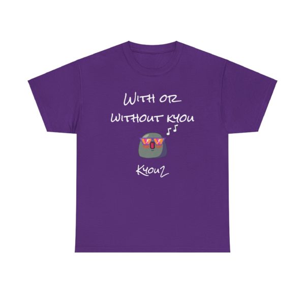 🎶 T-shirt "With or Without Kyou" – Pour les fans de rock et d’humour ! – Image 7