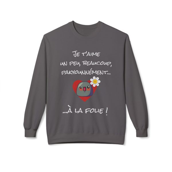 Sweatshirt "Je t’aime un peu, beaucoup, pakyounnément…" – L’amour en version ultra cosy ! – Image 2