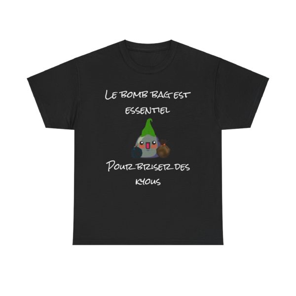 🎮 T-SHIRT "Le Bomb Bag est essentiel pour briser des Kyous" – Équipe-toi pour l’aventure ! – Image 13