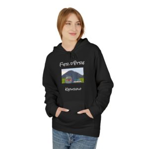 Hoodie humoristique Charleroi avec Kyou, terril, usine et lettres "Charleroi"