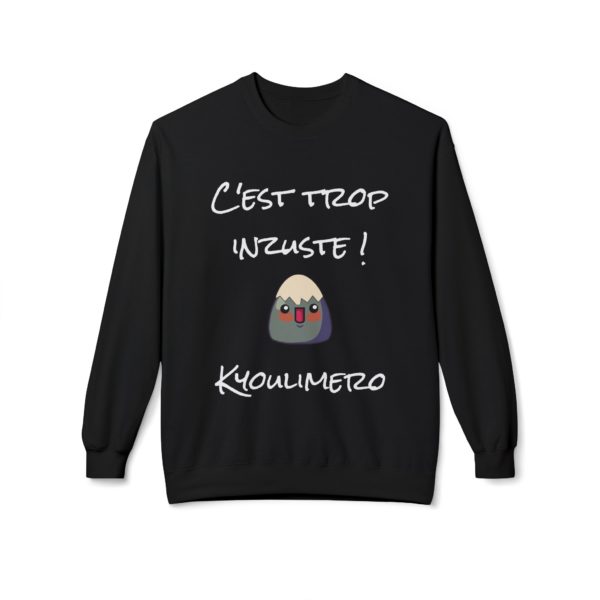 Sweat humoristique Kyoulimero, référence Calimero, auto-dérision et injustice