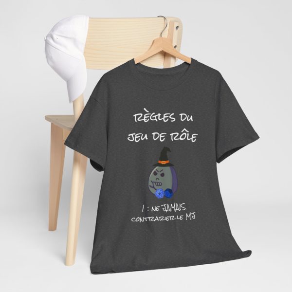 T-shirt "Règles du jeu de rôle" – Le barde n’a pas respecté la règle… RIP 🎲 – Image 5