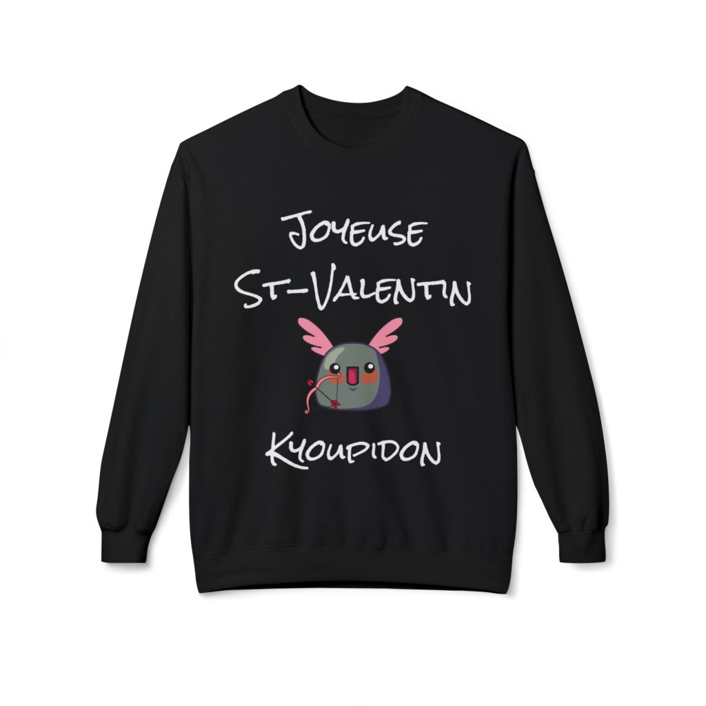 Sweat humoristique Kyoupidon Saint-Valentin flèche d’amour