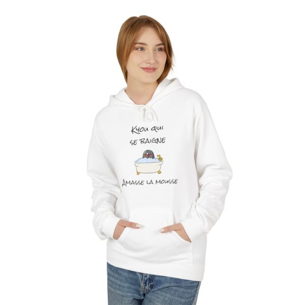 🛁 Hoodie "Kyou qui se baigne amasse la mousse" – L’expression revisitée en mode cosy ! – Image 3