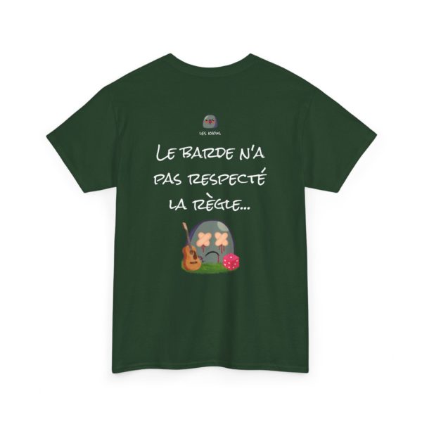 T-shirt "Règles du jeu de rôle" – Le barde n’a pas respecté la règle… RIP 🎲 – Image 26