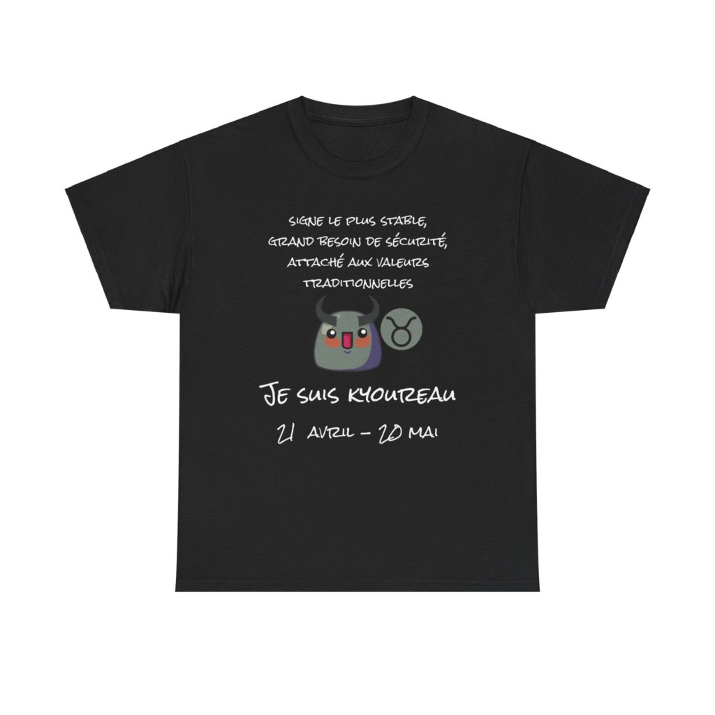 T-shirt Taureau astrologie et humour