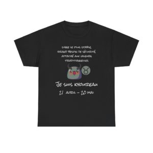 T-shirt Taureau astrologie et humour