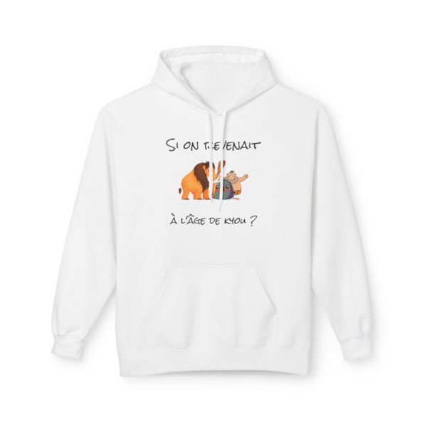 🦴 Hoodie "Si on revenait à l'âge de Kyou ?" – Pour un look préhistorique ultra cosy ! – Image 9
