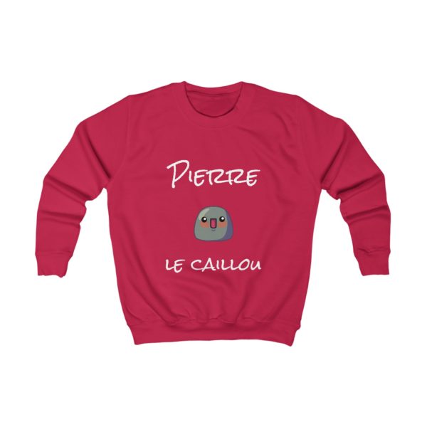 Sweatshirt enfant Pierre le Caillou doux et résistant