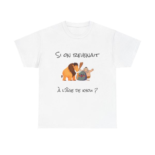 🦴 T-shirt "Si on revenait à l'âge de Kyou ?" – Nostalgie préhistorique et humour garanti ! – Image 25