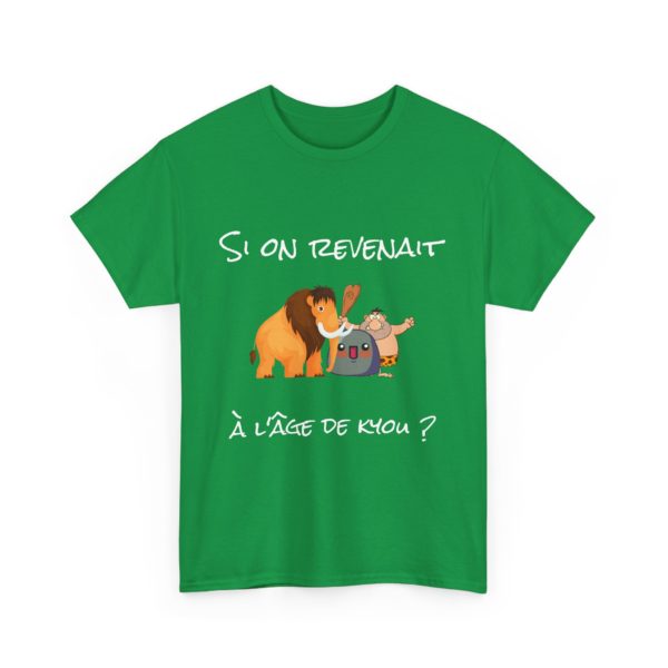 🦴 T-shirt "Si on revenait à l'âge de Kyou ?" – Nostalgie préhistorique et humour garanti ! – Image 9