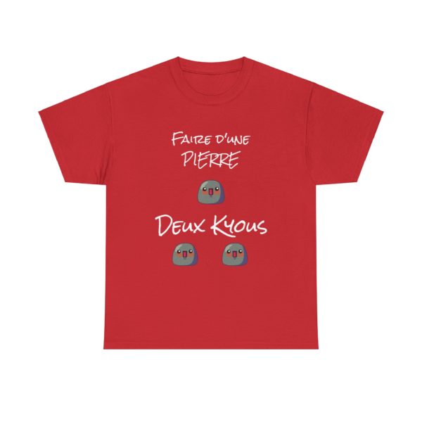 T-shirt "Faire d’une pierre deux Kyous" – Le tee-shirt parfait pour les stratèges de l’humour ! 🪨😆 – Image 36