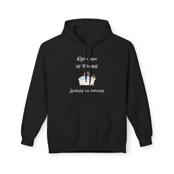 🛁 Hoodie "Kyou qui se baigne amasse la mousse" – L’expression revisitée en mode cosy ! – Image 5