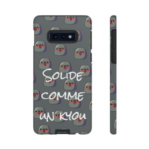 Coque téléphone "Solide comme un Kyou" avec motif Kyou et texte humoristique